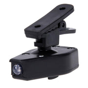 2 PCS Mini LED Flashlight Adjustable Eyeglass Clip Light Reading Ligh(Black)