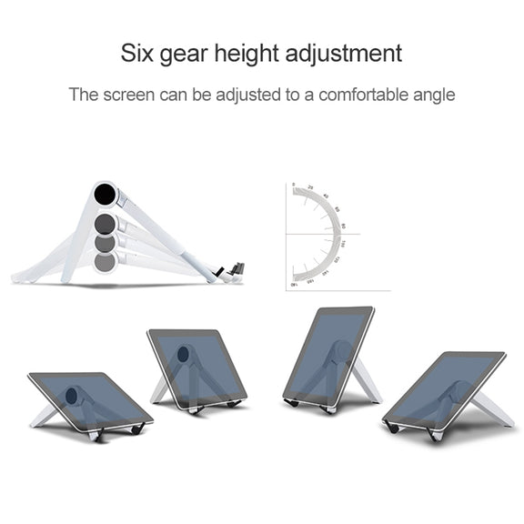 Tablet PC Laptop Desktop Bracket Cooling Triangle Bracket(White)
