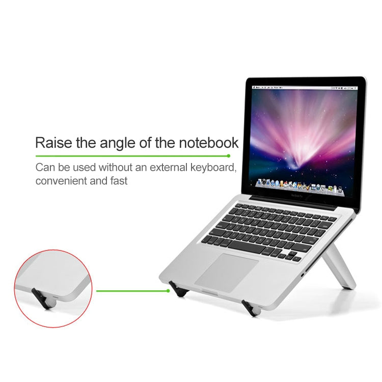 Tablet PC Laptop Desktop Bracket Cooling Triangle Bracket(White)
