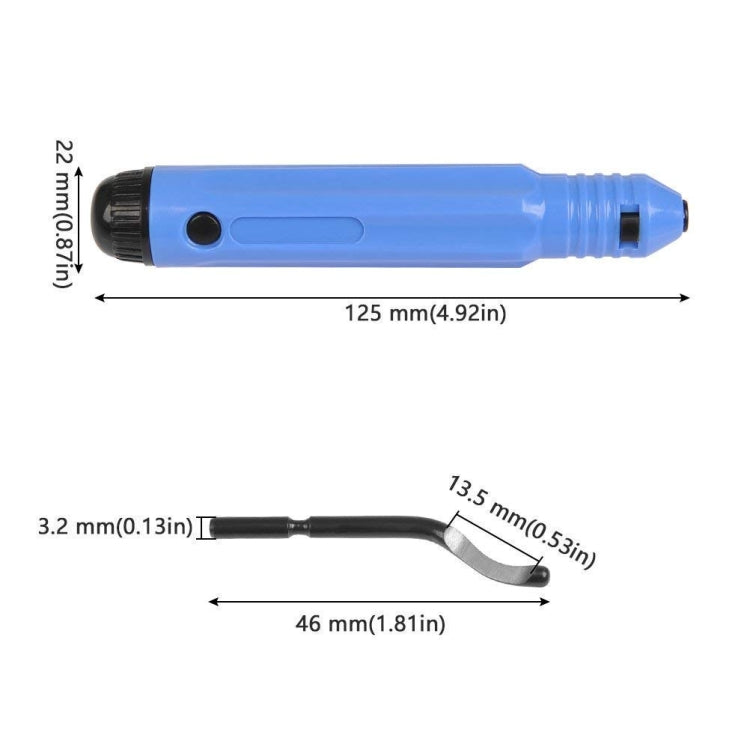 NB1100 Hand Deburr Trimming Knife Scraper, Style:Handle + 1 Cutter Head
