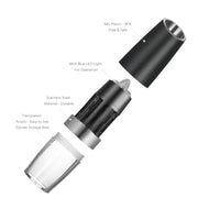 Automatic Electric Pepper Grinder Salt Mill with LED Light
