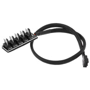 2 PCS Computer Fan PWM Hub Computer Chassis Fan Hub(A Drag Five)