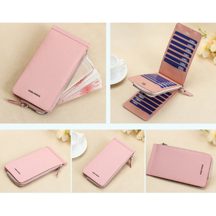 Ultra-thin Wallet Multi-card Position Multi-function Card Package Wallet(Black)