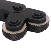 Hardened and Durable Steel Two-wheel Knurled Tool Kit, Style:1.2mm