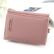 Short Wllet Lady Small Wallet Multi-Card Three Fold(Purple)