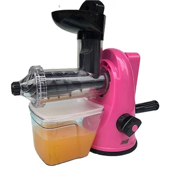 Multifunction Home Manual Juicer Apple Orange Wheatgrass Portable DIY Juicer(Red)