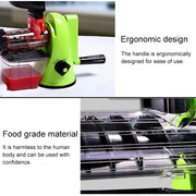 Multifunction Home Manual Juicer Apple Orange Wheatgrass Portable DIY Juicer(Green)