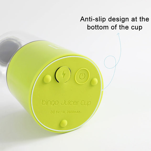 Mini Portable Electric Juicer Cup USB Rechargeable Juicer Fruit Juice Extractor(Blue)