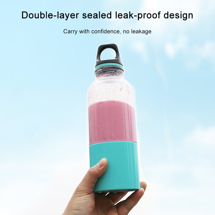 Mini Portable Electric Juicer Cup USB Rechargeable Juicer Fruit Juice Extractor(Blue)