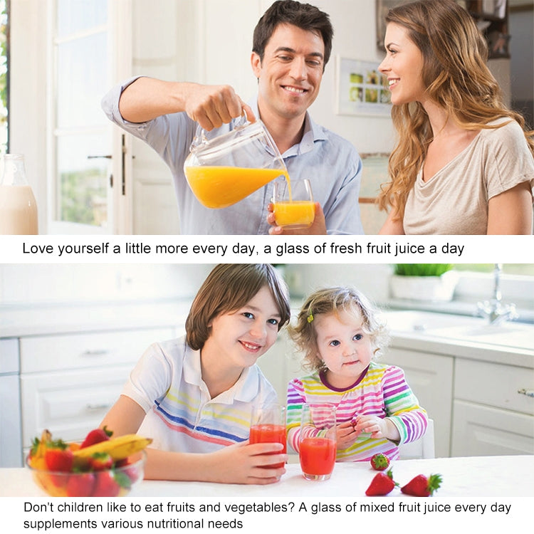 Mini Portable Electric Juicer Cup USB Rechargeable Juicer Fruit Juice Extractor(Blue)