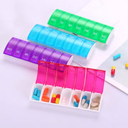 Portable Seven-part Mini Storage Pill Box(Purple)