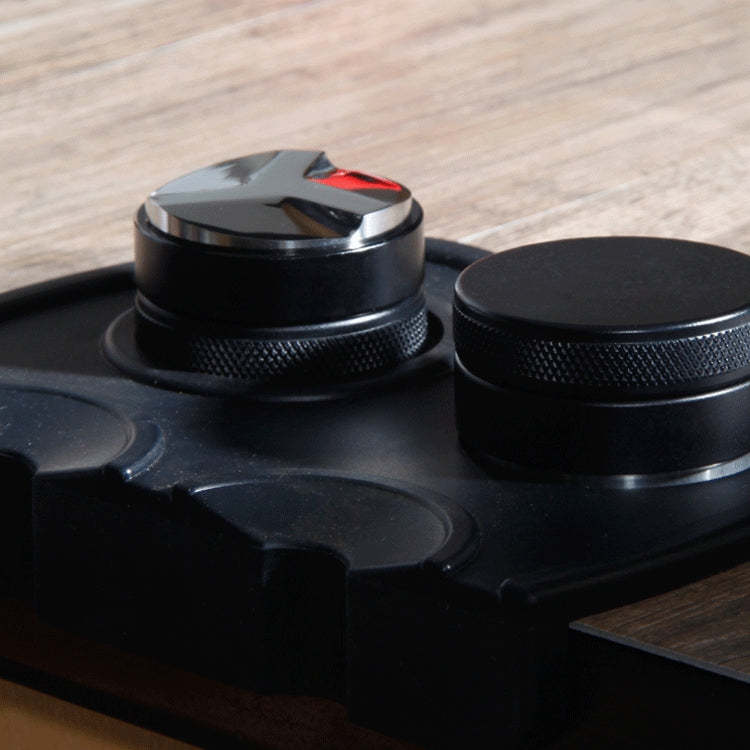 Macaron Stainless Steel Coffee Powder Flat Powder Filling Device, Specification:Thread(Black)