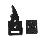 BEXIN Tripod Head Quick Release Plate Holder For Manfrotto 200PL-14(Grey)
