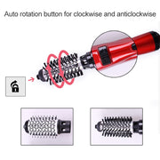 360 Degrees Rotation Electric Hair Dryer Brush Professional Hair Blow Dryer Comb Electric Hair Curler, Random Color Delivery, EU Plug