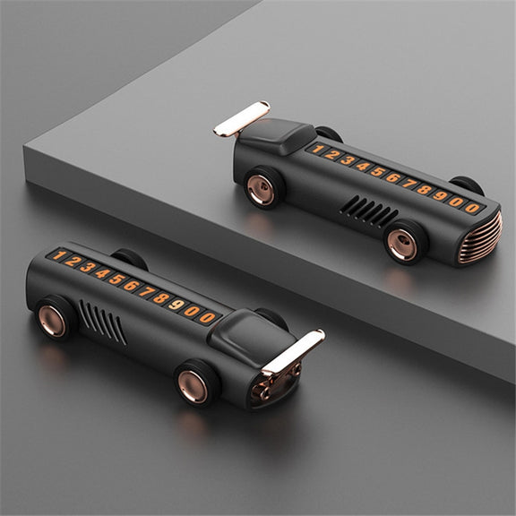 Temporary Parking Number Plate For Car With Hidden Car Card Multifunctional Car Perfume Decoration