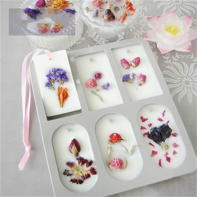 Aromatherapy Wax Handmade Soap Silicone Mold, Specification:Three Rectangle Three Oval