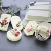 Aromatherapy Wax Handmade Soap Silicone Mold, Specification:Three Rectangle Three Oval