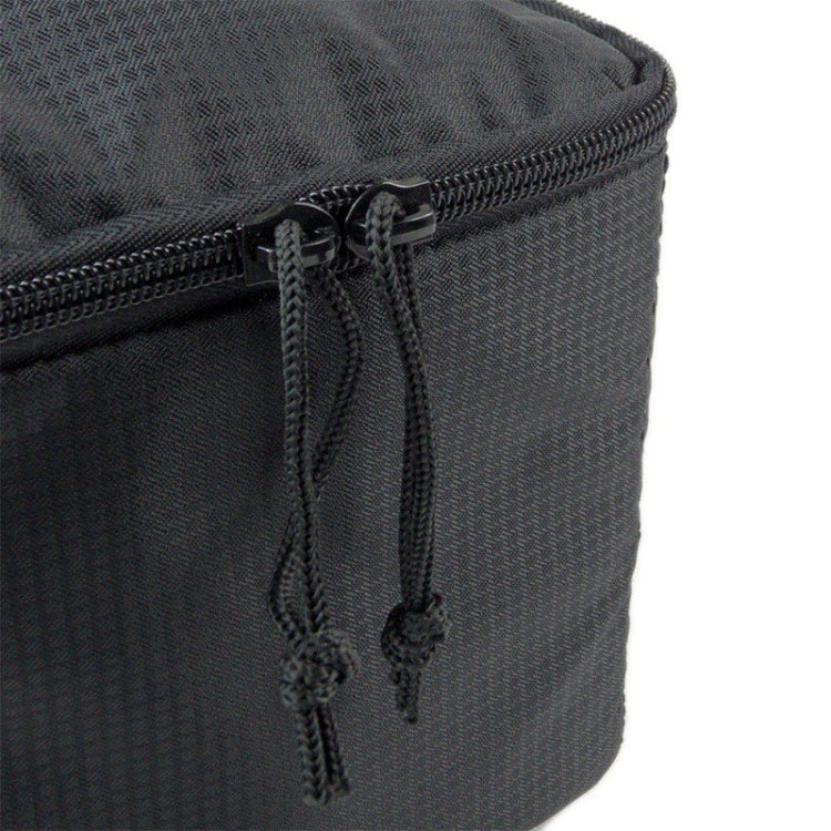 Water-resistant DSLR Padded insert Case Water-resistant Zipper Removable Partition Camera Bags(Black)
