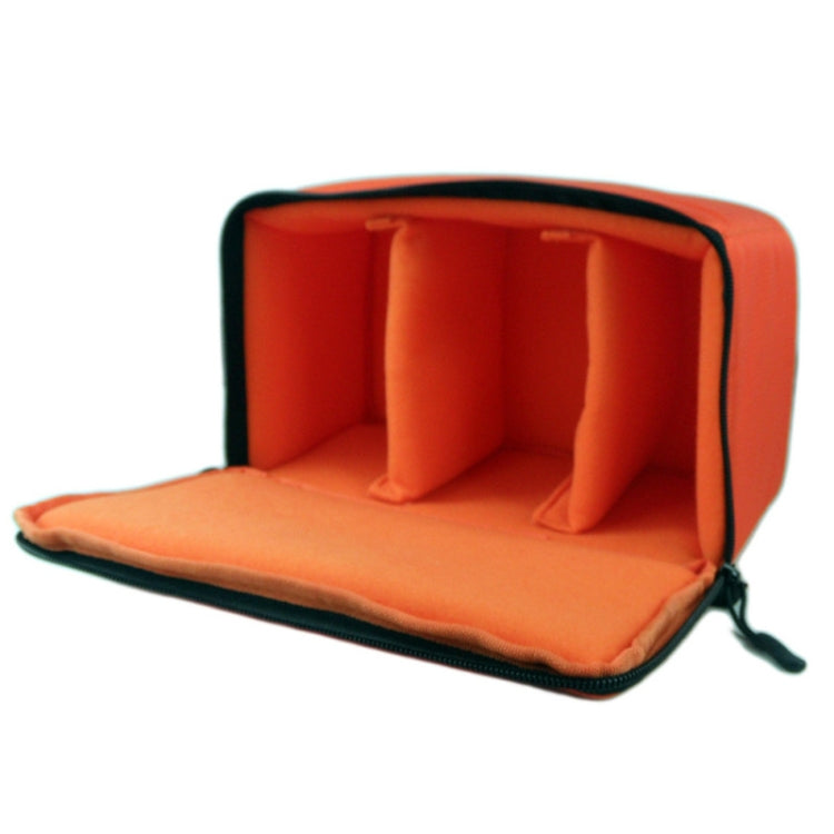 Water-resistant DSLR Padded insert Case Water-resistant Zipper Removable Partition Camera Bags(Red)