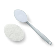 Hand-held Sponge Cleaning Tool Bathroom Ceramic Tile Kitchen Descaling Pot Brush Replaceable Sponge(Pink)