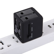 5V 2.1A Dual USB Power Socket Charger Adapter, UK / EU / US / AU Plug(Black)
