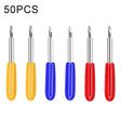 50 PCS 30/45/60 Degrees Sharp and Durable Carving Tools - Burin &Cutting Knife by PMC TechLife | Online Shopping South Africa | PMC TechLife