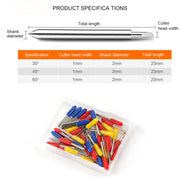 50 PCS 30/45/60 Degrees Sharp and Durable Carving Tools