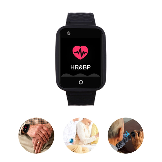 REACHFAR RF-V46-A GPS Smart Tracker WatchBand, Support SOS / Camera / Health Management / 4G LTE / Blood Pressure / Heart Rate, For Asia / Europe / Africa / Australia(Black)