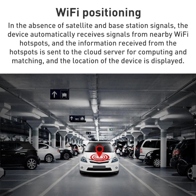 C035 Mini GPS Beidou Positioning Tracker Strong Magnetic Positioning Anti-lost Device (Black)