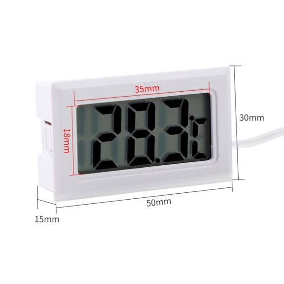 Mini LCD Indoor Digital Thermometer (Celsius Display) (White)