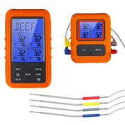 TS-TP40-A Kitchen Food Wireless Four Probe Thermometer, Probe is Water-resistant