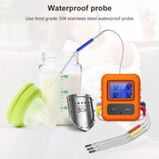 TS-TP40-A Kitchen Food Wireless Four Probe Thermometer, Probe is Water-resistant