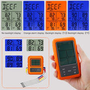 TS-TP40-A Kitchen Food Wireless Four Probe Thermometer, Probe is Water-resistant