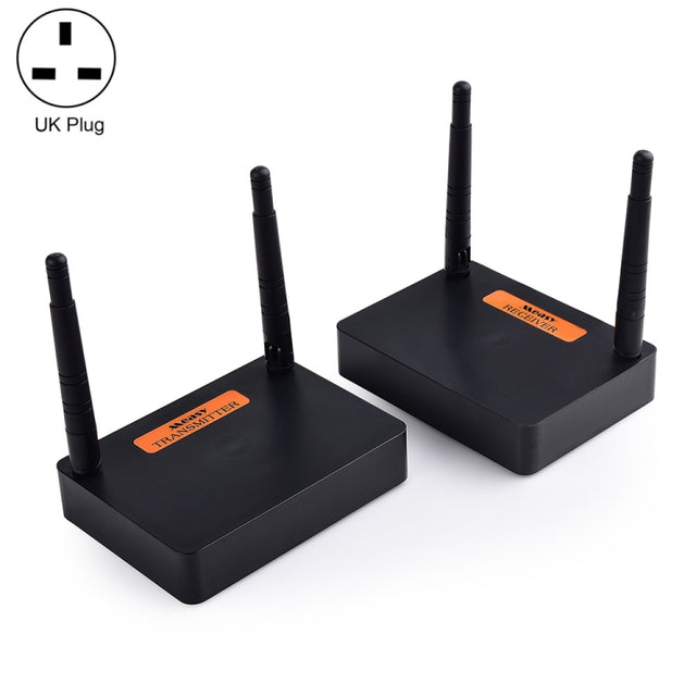 Measy FHD676 Full HD 1080P 3D 5-5.8GHz Wireless HDMI Transmitter (Transmitter + Receiver) Transmission Distance: 200m, Specifications:UK Plug