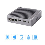 K660S Windows and Linux System Mini PC, Intel Celeron Processor N2840 Quad-Core 1.83- 2.25GHz, 8GB RAM + 128GB SSD, UK Plug