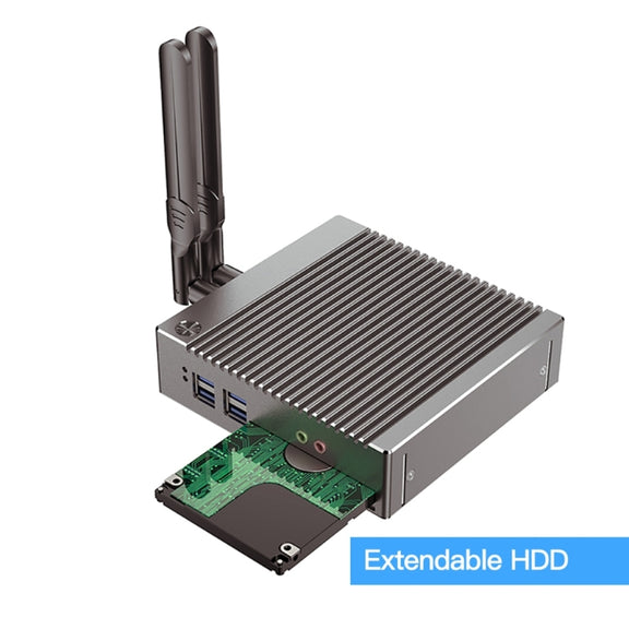 K660S Windows and Linux System Mini PC, Intel Celeron Processor N2840 Quad-Core 1.83- 2.25GHz, 8GB RAM + 128GB SSD, UK Plug