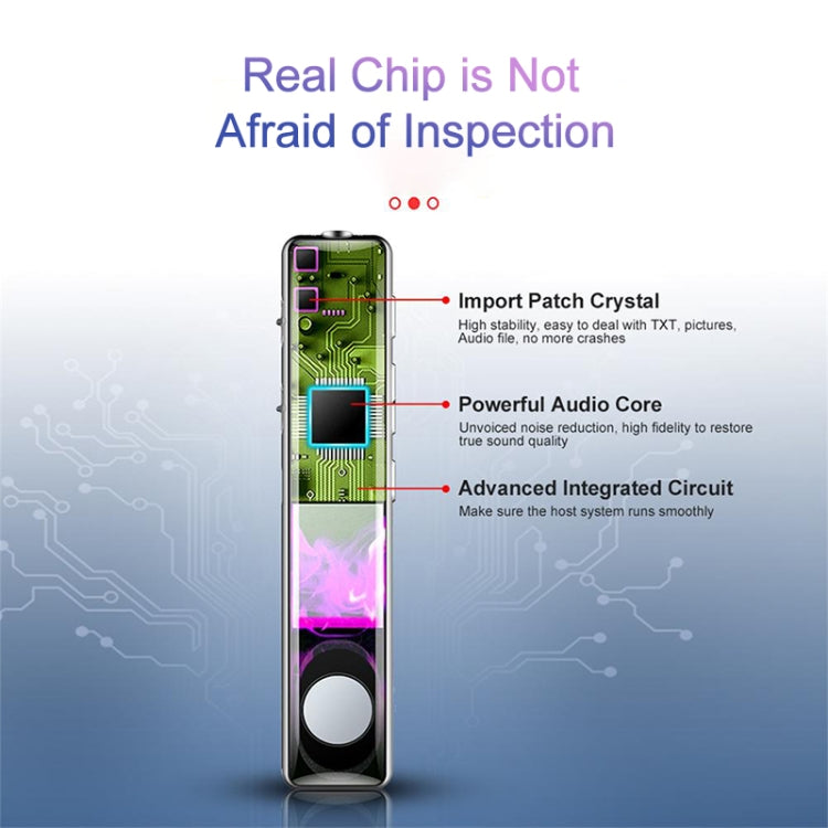 Q33 External Play MP3 Voice Control High Definition Noise Reduction Recording Pen, 16G, Support Password Protection & One-touch Recording