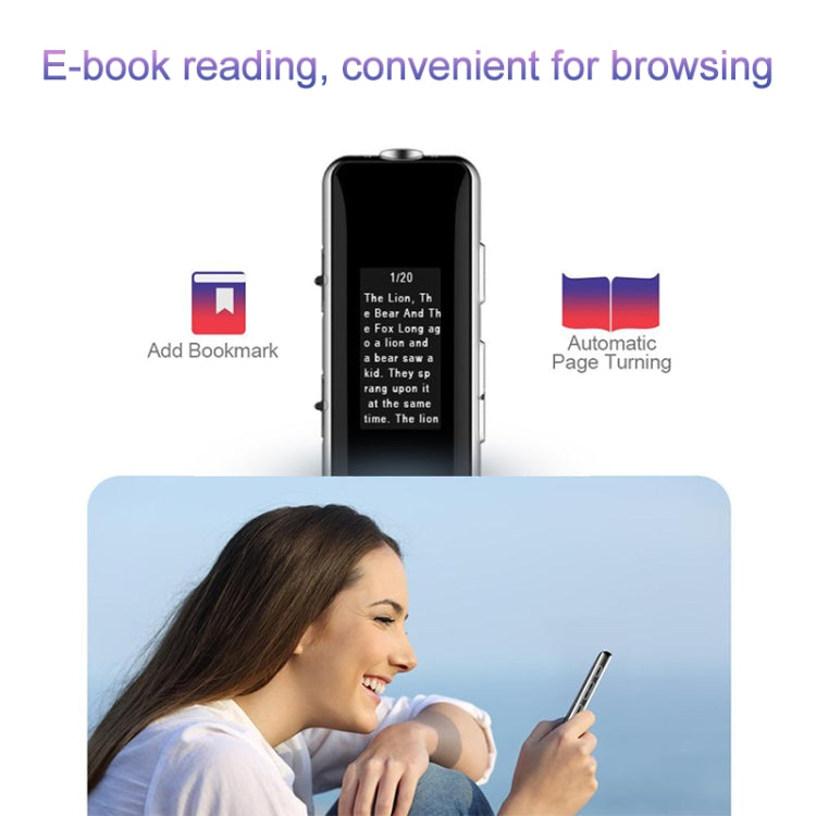 Q33 External Play MP3 Voice Control High Definition Noise Reduction Recording Pen, 16G, Support Password Protection & One-touch Recording