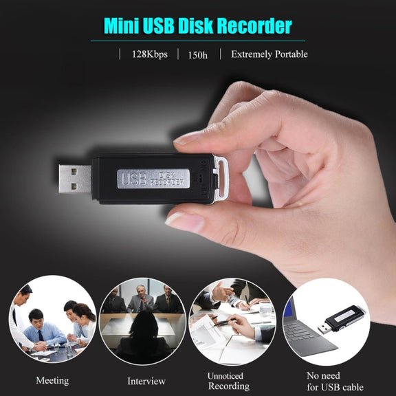 SK868 32GB Rechargeable Portable U-Disk Voice Recorder