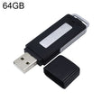SK868 64GB Rechargeable Portable U-Disk Voice Recorder - U-Disk Recorder by PMC TechLife | Online Shopping South Africa | PMC TechLife | Buy Now Pay Later Mobicred