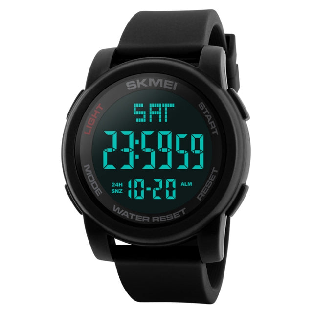 SKMEI 1257 Men Fashionable Outdoor 50m Water-resistant Digital Watch Sports Wrist Watch(Black)