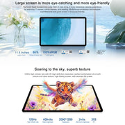 Honor Pad X9 Pro WiFi Tablet PC, 11.5 inch 6GB+128GB MagicOS 9.0 Qualcomm Snapdragon 685 Octa Core (White)