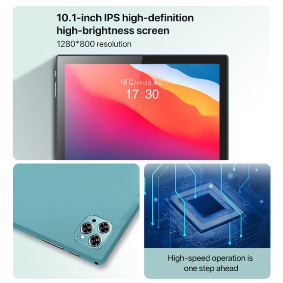 Y22 10.1 inch Smart Learning Tablet PC, 4GB+32GB, Android 10 MTK6755 Octa Core, 4G Network, US Plug (Light Green)