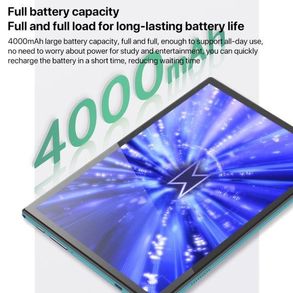 Y22 10.1 inch Smart Learning Tablet PC, 4GB+32GB, Android 10 MTK6755 Octa Core, 4G Network, US Plug (Light Green)