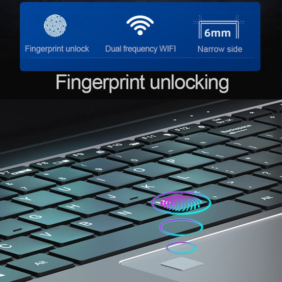 H15 15.6 inch Ultrathin Laptop, 16GB+256GB, Windows 11 Intel Processor N95 Quad Core, EU Plug (Silver)