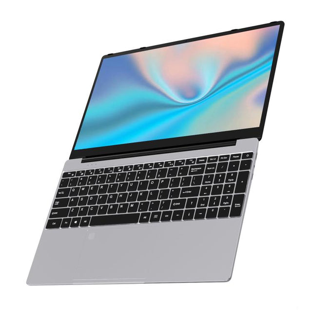 N5095 15.6 inch Laptop, 16GB+512GB, Windows 11 Intel Celeron N5095 Quad Core, Support Fingerprint Unlock, AU Plug (Silver)