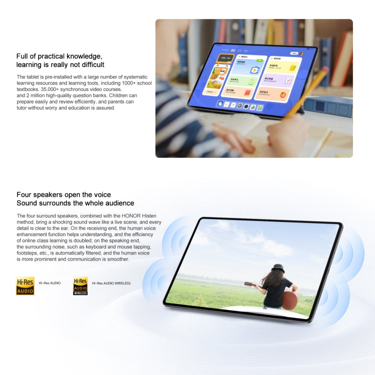 Honor Pad X9 WiFi Tablet PC, 11 inch 8GB+128GB MagicOS 8.0 Qualcomm Snapdragon 680 Octa Core (Cyan)