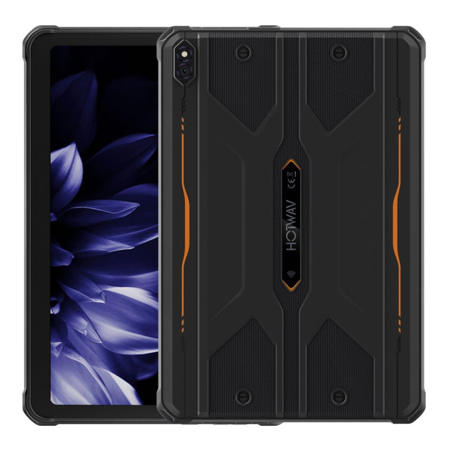 HOTWAV Tab R8 IP68/IP69K Rugged Tablet, 4GB+128GB, 10.1 inch Android 14 Unisoc T606 Octa Core 4G Network, Global Version with Google Play, EU Plug (Black+Orange)