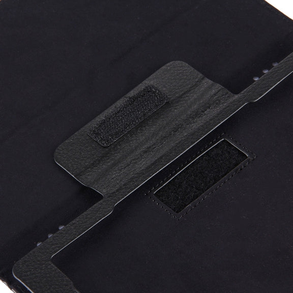 For Amazon Kindle Fire HD8 (2017) Litchi Texture Horizontal Flip Leather Case with Holder(Black)