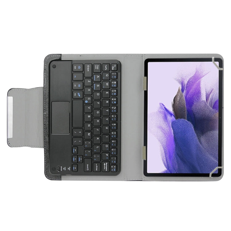 Universal Detachable Magnetic Bluetooth Keyboard Leather Case with Touchpad & Holder for 7 inch IOS & Android & Windows Tablet PC(Black)